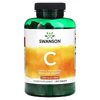 Swanson, Vitamin C With Rose Hips, 1,000 mg, 250 Tablets