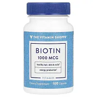 The Vitamin Shoppe, Biotin, 1,000 mcg, 100 Capsules