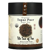 The Tao of Tea, 100% Органический Чай Пуэр Топаз, 3.5 унции (100 г)