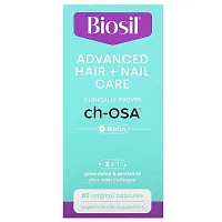 Biosil, Advanced Hair + Nail Care, 60 Original Capsules