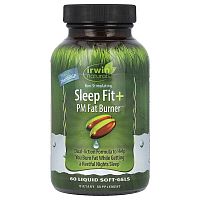 Irwin Naturals, Sleep Fit + PM Fat Burner, 60 Liquid Softgels