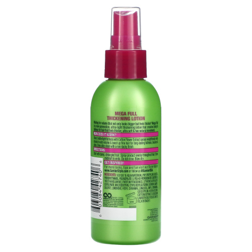 Garnier, Fructis Style, Mega Full, уплотняющий лосьон, 145 мл фото 2