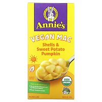 Annie's Homegrown, Vegan Mac, ракушки и батат, тыква, 170 г (6 унций)