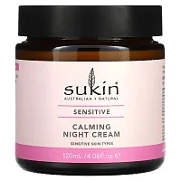 Sukin, Calming Night Cream, Sensitive,  4.06 fl oz (120 ml)