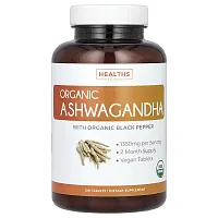 Healths Harmony, Organic Ashwagandha, 1,350 mg, 120 Tablets (675 mg per Tablet)