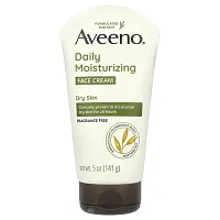 Aveeno, Daily Moisturizing Face Cream, Dry Skin, Fragrance Free , 5 oz (141 g)