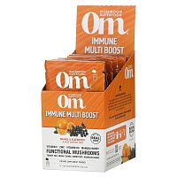 Om Mushrooms, Immune Multi Boost, смесь для приготовления напитков из сока апельсина и бузины, 10 пакетиков по 15 г (0,53 унции)