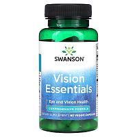 Swanson, Vision Essentials, 60 растительных капсул