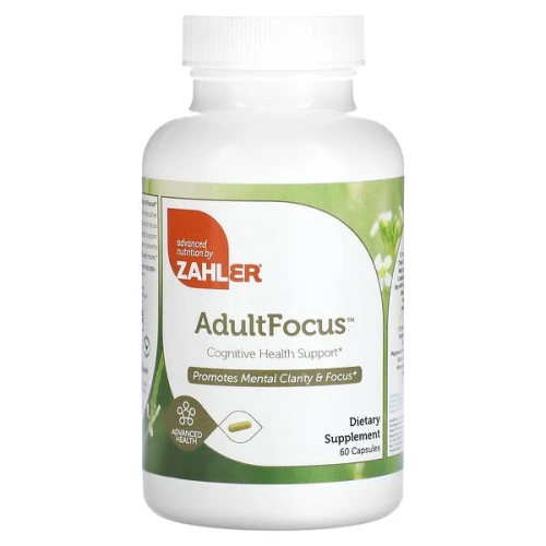 Zahler, AdultFocus, Cognitive Health &amp; Focus Support, 60 Capsules