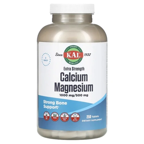 KAL, Calcium Magnesium, Extra Strength, 250 Tablets