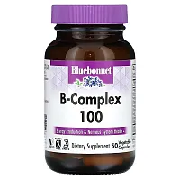 Bluebonnet Nutrition, B-Complex 100, 50 Vegetable Capsules