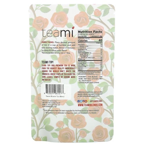 Teami, Bloom Tea , 3.5 oz (100 g) фото 2