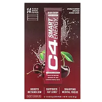 Cellucor, C4 Smart Energy Drink Mix, Black Cherry, 14 Stick Packs, 0.14 oz (4.1 g) Each