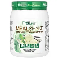 Fit &amp; Lean, Meal Shake, Vanilla Ice Cream, 0.97 lb (440 g)