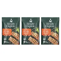 Simply Organic, Teriyaki Marinade Mix, 3 Packets, 0.99 oz (28 g) Each