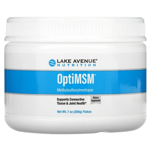 Lake Avenue Nutrition, OptiMSM, хлопья, 200 г (7 унций)