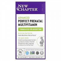 New Chapter, Perfect Prenatal, мультивитаминный комплекс, 96 вегетарианских таблеток