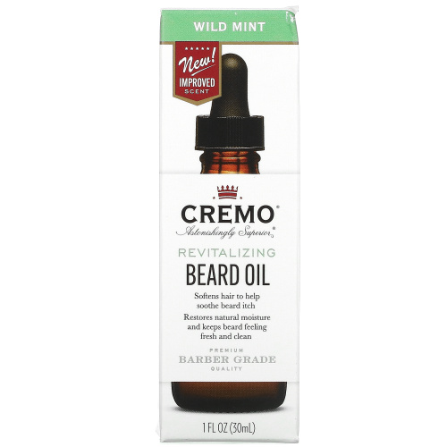 Cremo, Beard Oil, Wild Mint, 1 fl oz (30 ml) фото 2