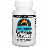 Source Naturals, Ultra Potency Gymnema Sylvestre, 550 мг, 120 таблеток