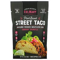 Urban Accents, Street Taco на растительной основе, измельченная овощная смесь без мяса, чипотле для курения, 96 г (3,4 унции)