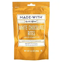 Made With, White Chocolate Bites, Yuzu &amp; Crisped Rice, 3.5 oz (99 g)