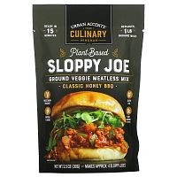 Urban Accents, Sloppy Joe на растительной основе, овощная смесь без мяса, классическое медовое барбекю, 99 г (3,5 унции)