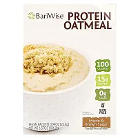 BariWise, Protein Oatmeal, Maple &amp; Brown Sugar, 7 Packets, 0.94 oz (26.6 g) Each