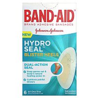 Band Aid, Adhesive Bandages, Hydro Seal Blister Heels, 6 Bandages