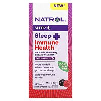 Natrol, Sleep + Immune Health, Mixed Berry, 60 Tablets