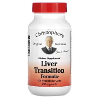 Christopher&#x27;s Original Formulas, Liver Transition Formula, 450 mg, 100 Vegetarian Caps