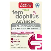 Jarrow Formulas, Vegan Fem Dophilus Advanced, 10 Billion CFU, 30 Veggie Capsules