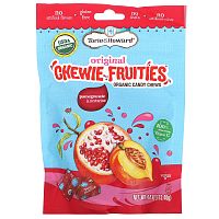 Torie & Howard, Original Chewie Fruities, органические жевательные конфеты, гранат и нектарин, 113,40 г (4 унции)