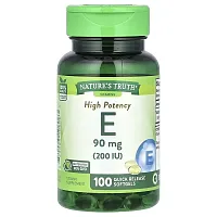 Nature&#x27;s Truth, High Potency Vitamin E, 90 mg (200 IU), 100 Quick Release Softgels