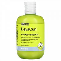 DevaCurl, No-Poo Original, очищающее средство без пены для насыщенного увлажнения, для сухих, средних и жестких локонов, 355 мл (12 жидк. Унций)