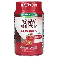 Nature&#x27;s Truth, Super Fruits 10 Gummies, Natural Pomegranate Berry, 60 Vegan Gummies