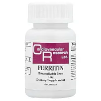 Cardiovascular Research, Ferritin, 5 mg, 60 Capsules