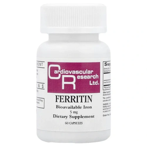 Cardiovascular Research, Ferritin, 5 mg, 60 Capsules