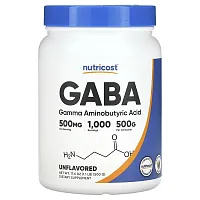 Nutricost, GABA, Unflavored, 17.6 oz  (500 g)