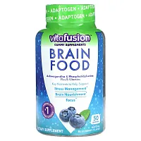 VitaFusion, Brain Food Gummies, Blueberry, 50 Gummies