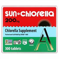 Sun Chlorella, A, 200 мг, 300 таблеток