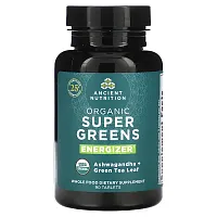 Ancient Nutrition, Organic Super Greens, Energizer, 90 Tablets