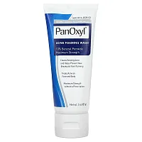 PanOxyl, Acne Foaming Wash, 10% Benzoyl Peroxide, Maximum Strength, 3 oz (85 g)