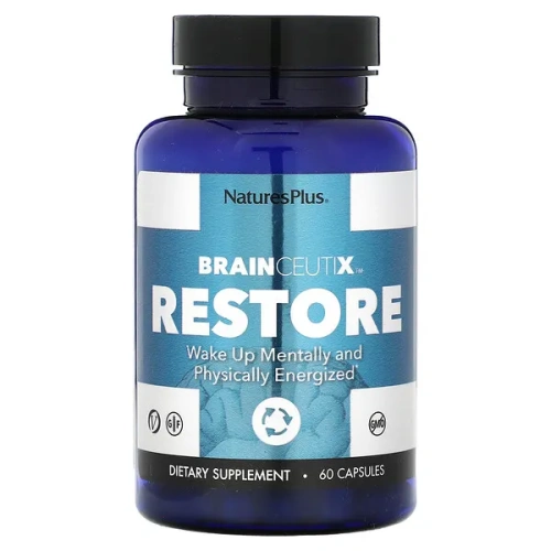 NaturesPlus, BrainCeutix Restore, 60 Capsules