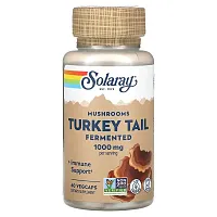 Solaray, Fermented Turkey Tail Mushrooms, 1,000 mg, 60 VegCaps (500 mg per Capsule)