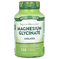 Nature&#x27;s Truth, Magnesium Glycinate, Chelated, 120 Quick Release Capsules