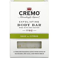 Cremo, Exfoliating Body Bar, N. 02 Sage & Citrus, 6 oz (170 g)