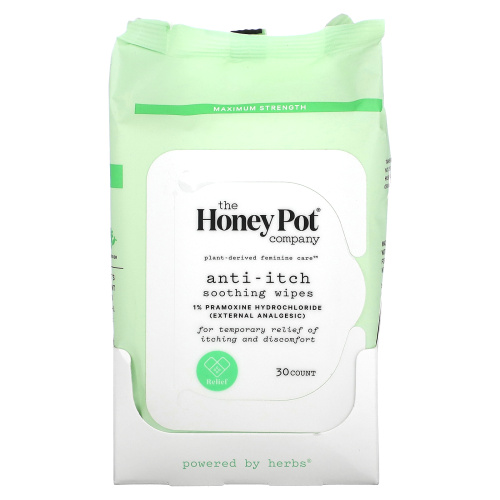 The Honey Pot Company, Anti-Itch Soothing Wipes , 30 Count фото 3