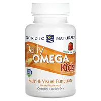 Nordic Naturals, Daily Omega Kids, Natural Fruit , 30 Soft Gels