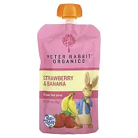 Pumpkin Tree Organics, Peter Rabbit Organics, Organic Fruit Puree, Strawberry &amp; Banana, 4 oz (113 g)