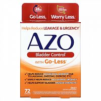 Azo, Bladder Control с Go-Less, 72 капсулы